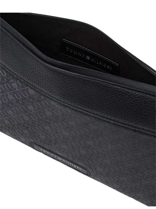 Pochette nera in poliuretano Tommy Hilfiger | AM0AM13529BDS